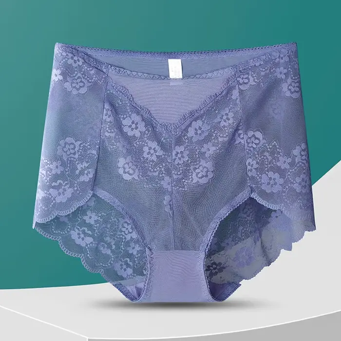 Sexy čipkované nohavičky pre ženy s vysokým pásom a zdvihom zadku