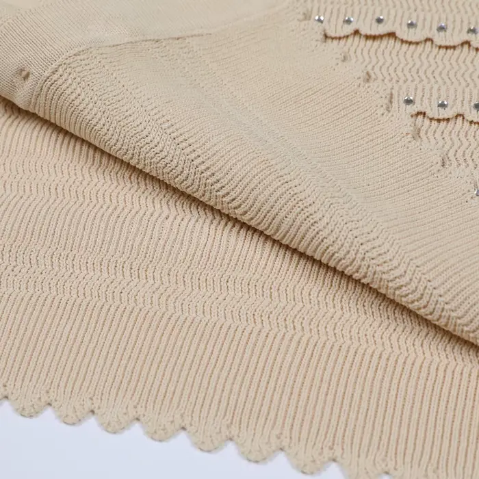 Ensemble Cardigan + camisole + jupe demi-jupe en dentelle tricotée avec strass, quatre couleurs, hau