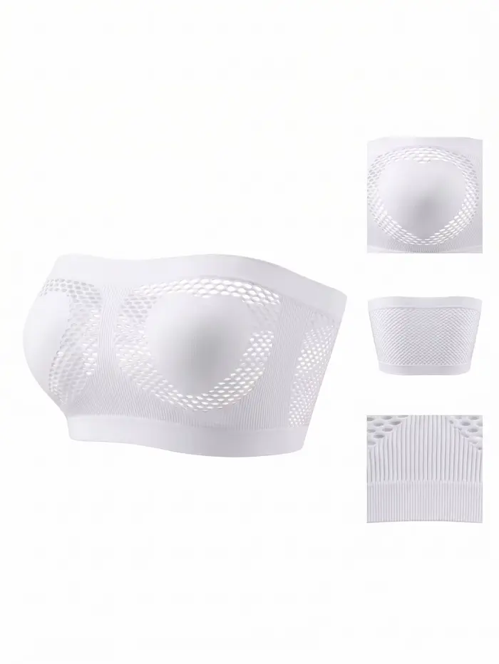Bez ramienok podprsenka bandeau pre ženy, so srdcovým rezom, bezšvové, bez kostic, bez podšívky, sexy spodná bielizeň, horná rúrka