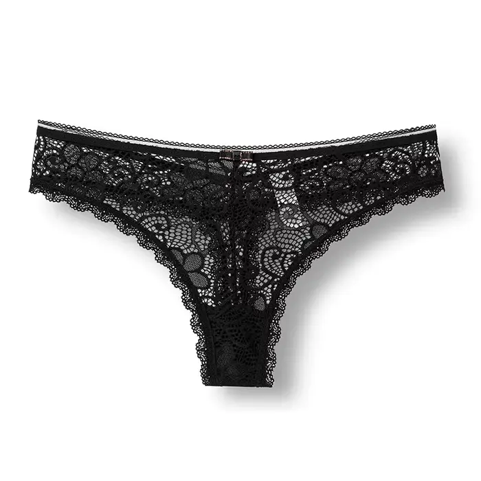 BANNIROU-Lingerie sexy en dentelle pour femme, sous-vêtements féminins, culotte en T, string transpa