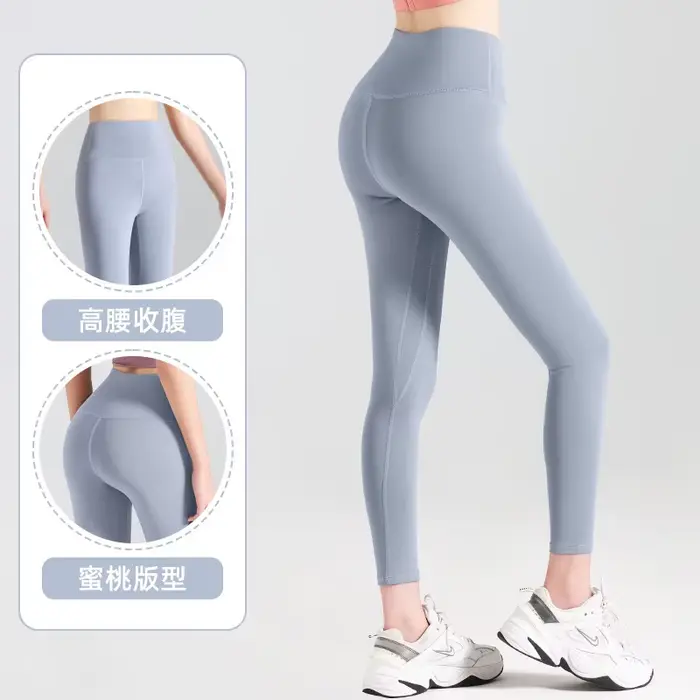 TUNIControl-Pantalon de yoga taille haute pour femme, legging de sport, collants d'entraînement Runf
