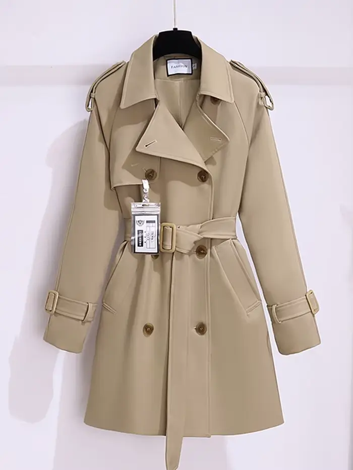 Coupe-vent de Style britannique pour femmes, Streetwear, Trench-coat à Double boutonnage, vestes kak