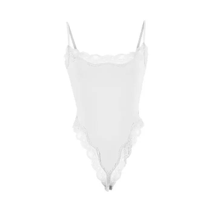 Body z polyesteru a elastanu s čipkou, slim fit pre ženy, elegantné a sexy, ideálne pre letné príležitosti a večery