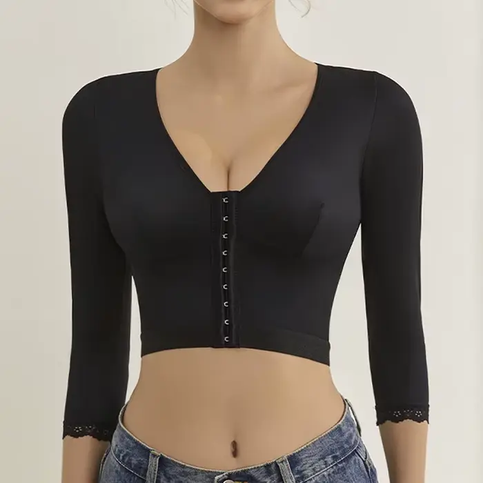 Haut de mise en forme du corps réglable transfrontalier, boucle avant de Yoga, vêtements d'extérieur