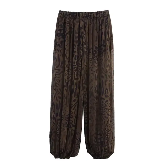 Univerzálne leopardie džínsy pre ženy, high street štýl, vintage a moderné, špeciálne príležitosti a každodenné