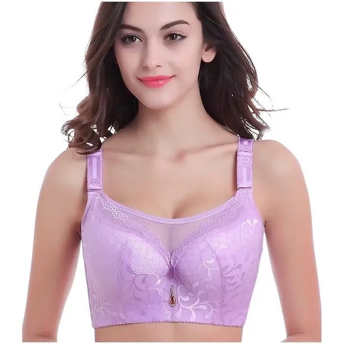 Sexy čipkovaná push-up podprsenka s tenkými ramienkami