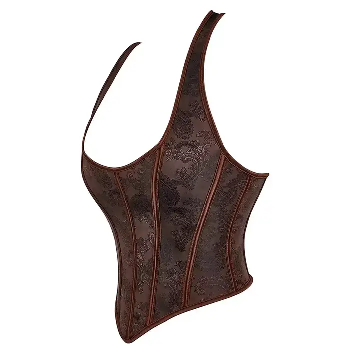 Sexy korzet s popruhom, Plus veľkosť bustier pre ženy, kvetinové výšivky, Surbust, krátke torzo, módne vinobranie spodná bielizeň