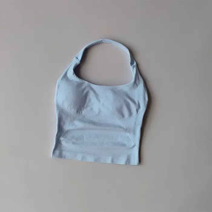 Dámska bezšvová športová podprsenka, Cross Back, Polyester, Rýchle sušenie, Fitness, Jóga, Beh, Štýlový športový tréning