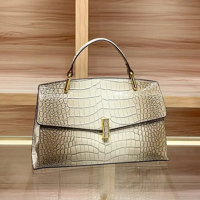 Sac à main classique en cuir pour femme, sac à bandoulière de luxe de créateur, grande capacité, élé