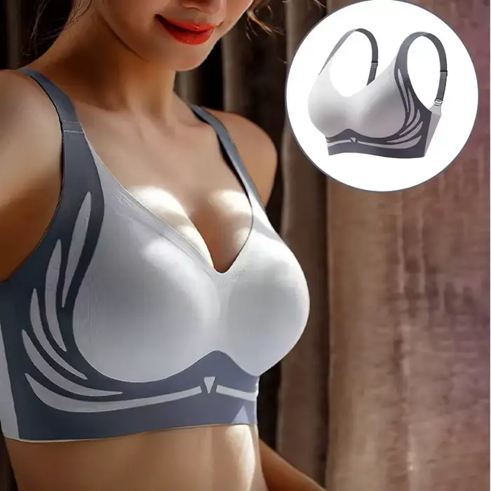 Sexy bezdrôtová podprsenka pre ženy veľké veľkosti proti ochabnutiu bezšvíkové elegantné ponúknuť pre špeciálne príležitosti