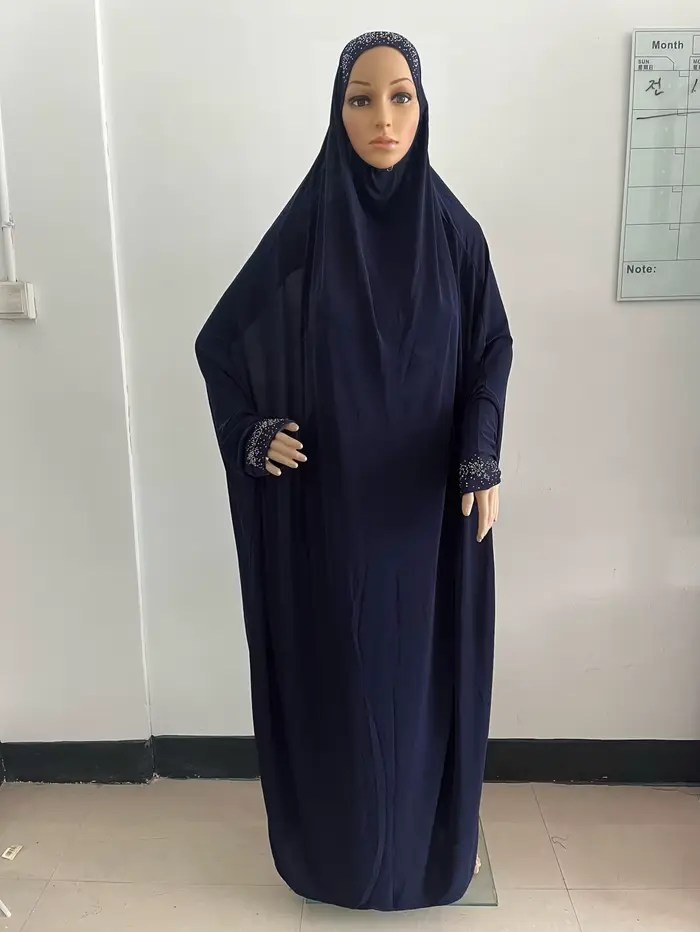 H098 voľná veľkosť Muslimské šaty na modlitbu Khimar kaftan Burka Abaya