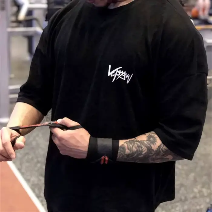 Tričko Cliffordlenox nadrozmerná bavlna pre mužov jarné letné športové streetwear