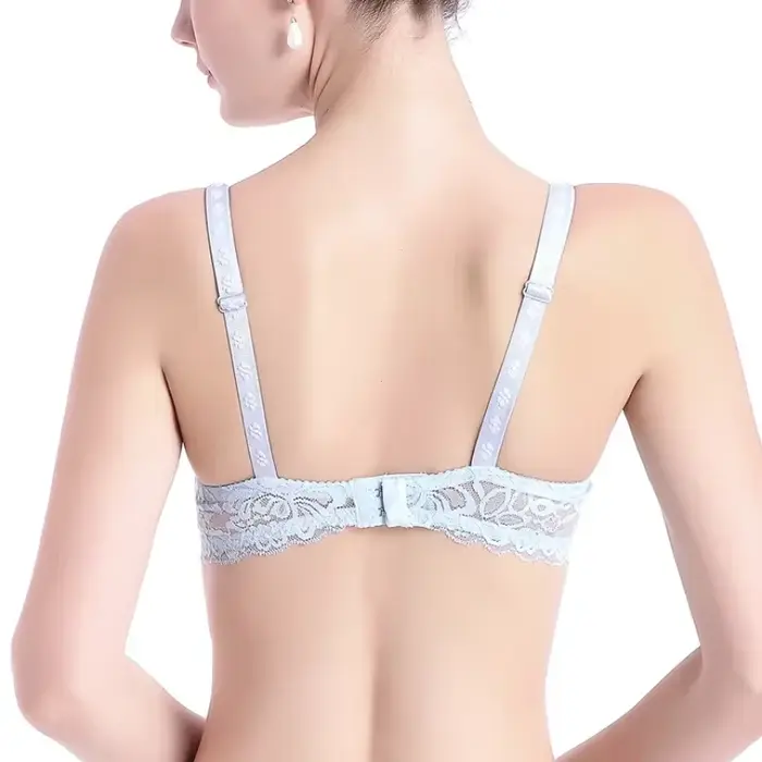 Sexy priehľadná čipková podprsenka pre ženy, pohodlná, elastická, drôtená, silná, priedušná, teplá spodná bielizeň, tiež cenná
