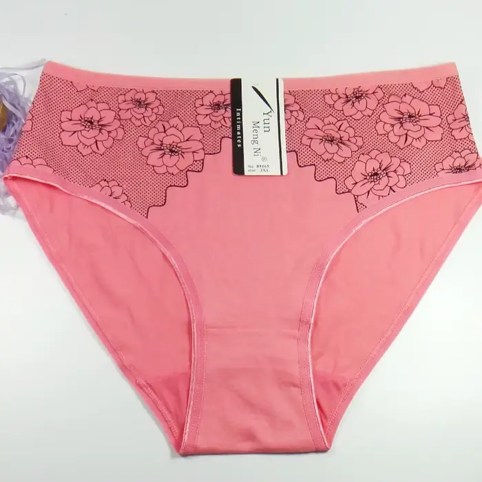 nohavičky Žena Plus Veľkosť Lady Mama Čistá farba Bavlnené nohavice Ženy Veľké yardy 2XL / 3XL / 4XL 6 ks / lot