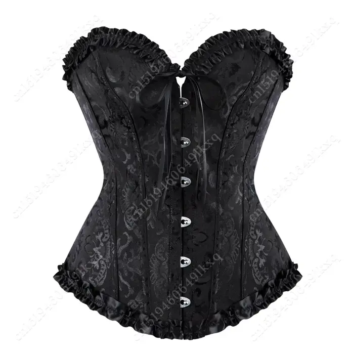 Bustier sexy à lacets pour femmes, corset floral, lingerie jaune et dorée
