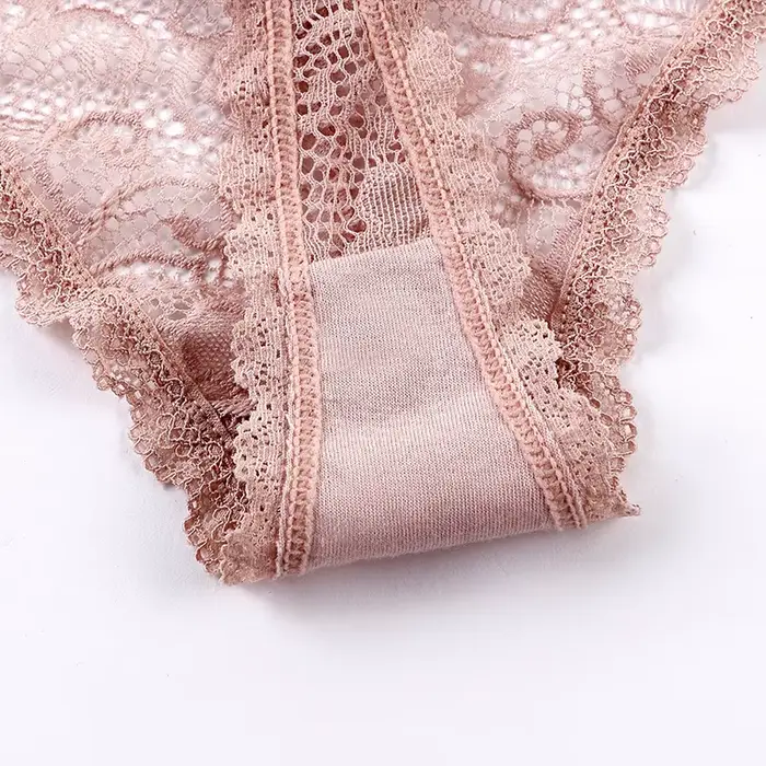 BANNIROU-Spodná bielizeň sexy čipka pre ženy, dámske spodné prádlo, nohavičky v T, tangá priehľadný, intímna, 1 ks