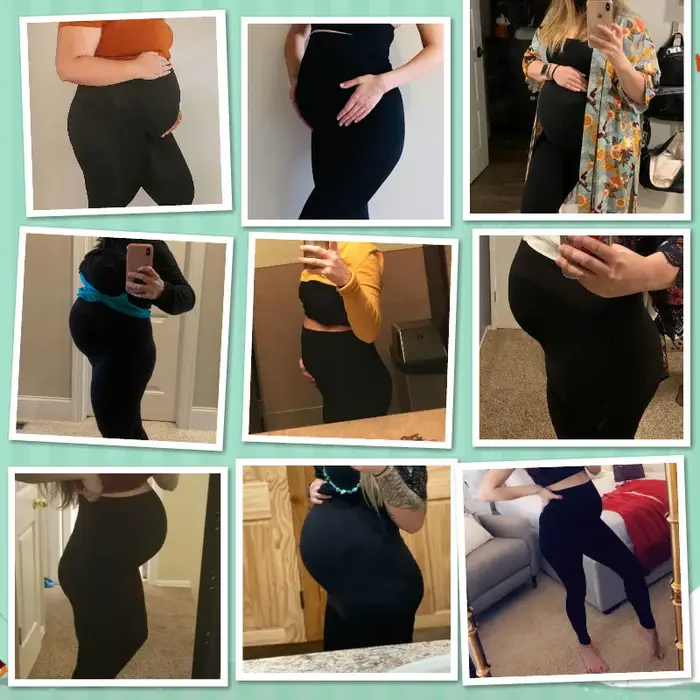 Leggings de maternité taille haute pour femmes enceintes, soutien du ventre, pantalon slim de grosse