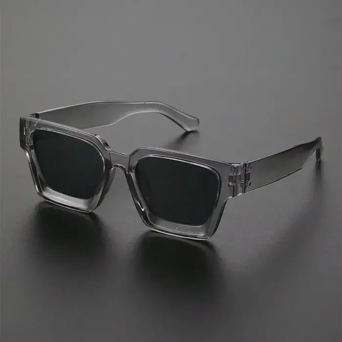 Rétro noir millionnaire nuances lunettes de soleil de luxe 2025 pour hommes concepteur célèbre marqu