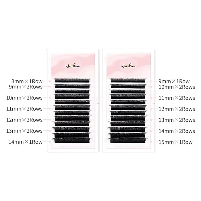 NATUHANA nouvelle Extension de cils en forme de 3DW 3D Volume préfabriqué cils en éventail W Style c