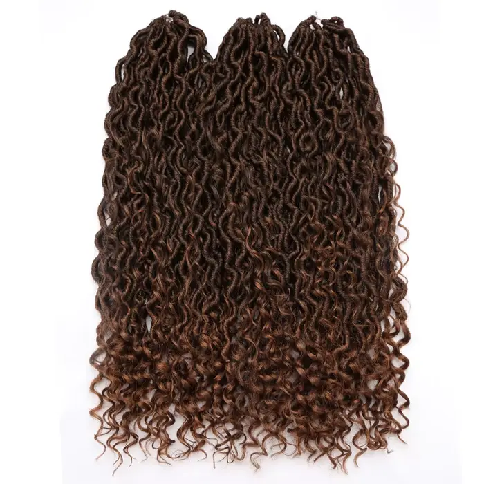 Fake Locs čierna s textúrou bohyne BoHo Chic ponúknuť pre ženy špeciálne príležitosti