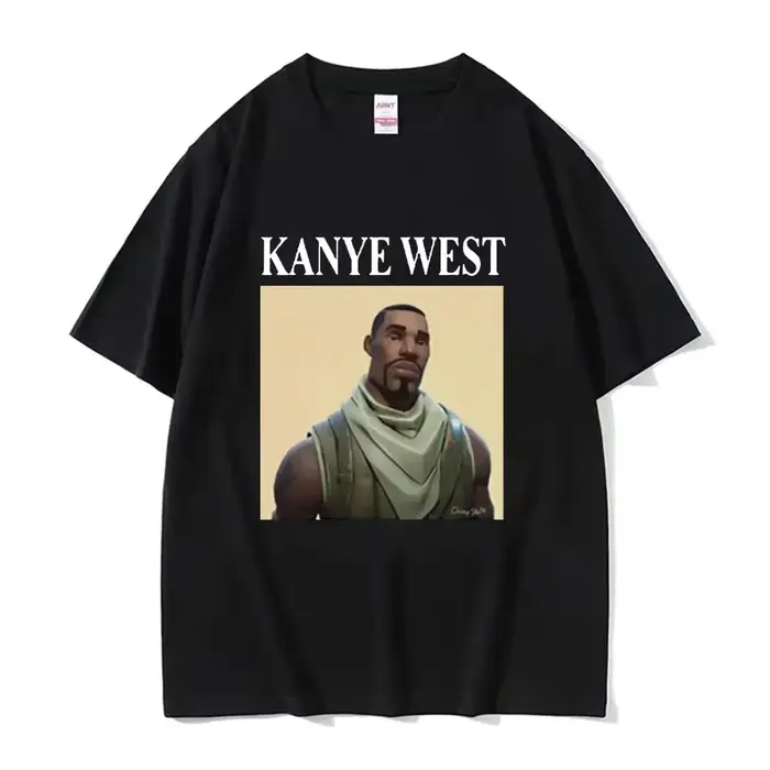 Vtipné Kanye West Meme Tričko pre mužov Vintage Hip Hop Rap Štýl