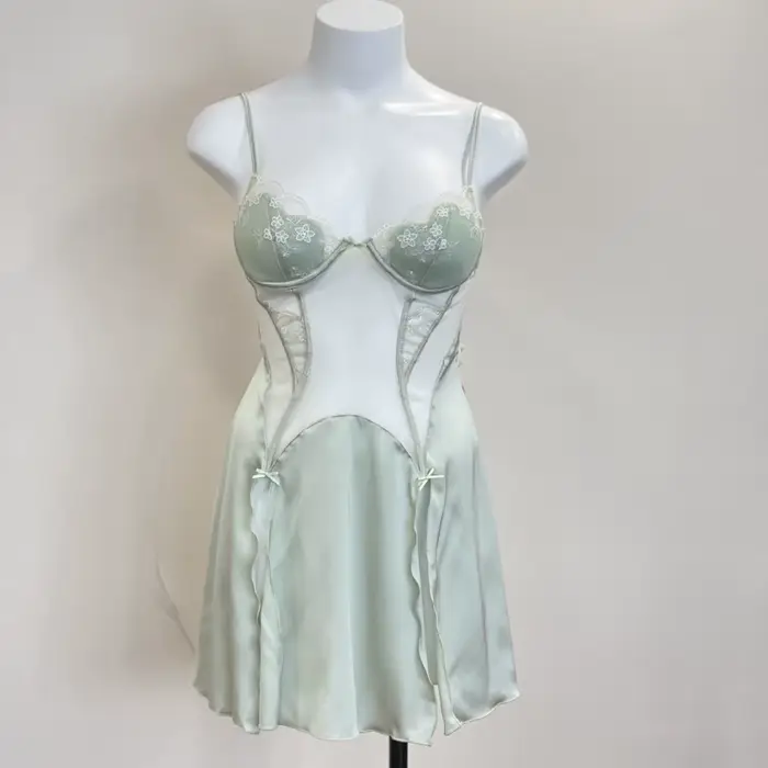 Lingerie Sexy de luxe pour femmes, vêtements de nuit d'été, chemises de nuit en soie glacée Pure Des
