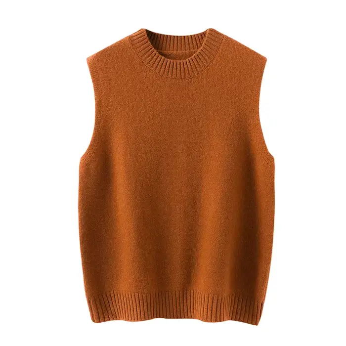 WinvyNee 2025 femmes laine gilet O cou vêtements décontracté chaud vêtements d'extérieur gilet dames
