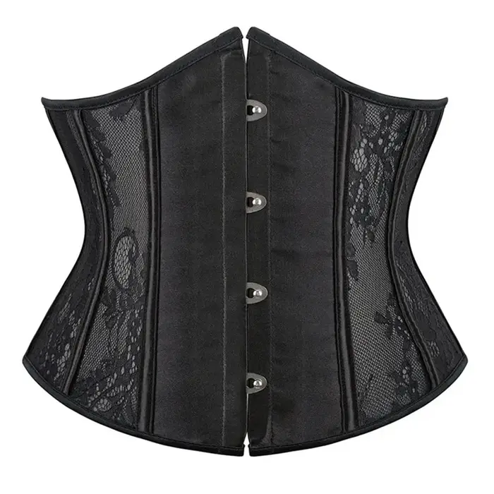 Dámske korzetové topy, gotické, vinobranie, žakárová čipka, podprsenka bustier, basque, telo sochára, pás, korzet