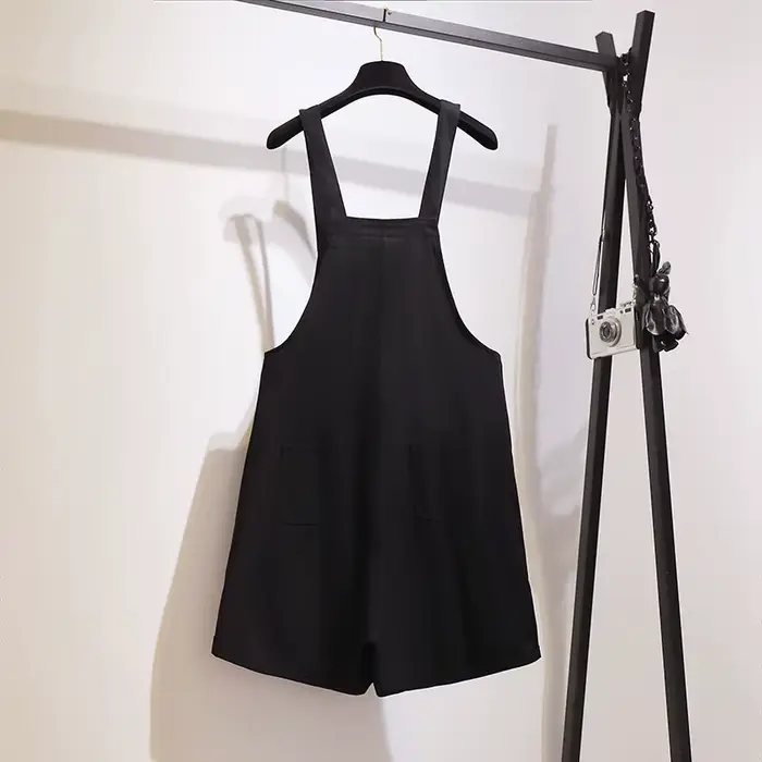 Short à bretelles grande taille pour femme, coton, noir, rose-rouge, 4XL, 5XL, 7XL, 10XL, 150kg, pri