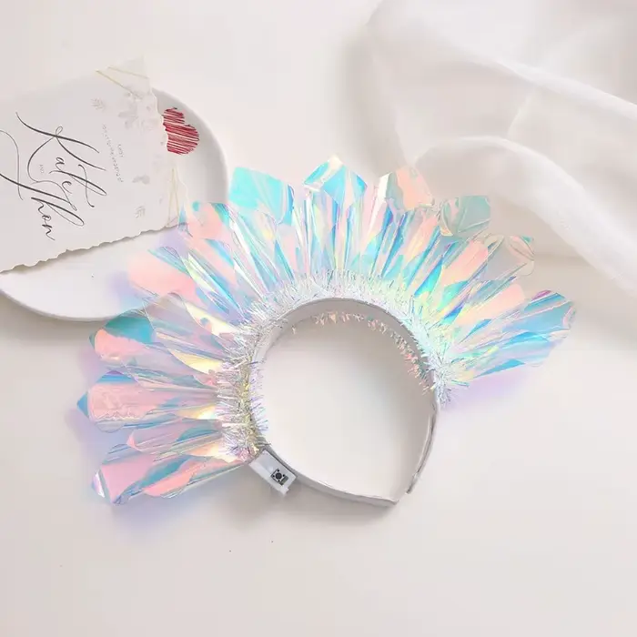 1-10 pièces LED éclairer bandeau couronne lumineuse bandeau clignotant coiffure lumineux Cosplay fêt