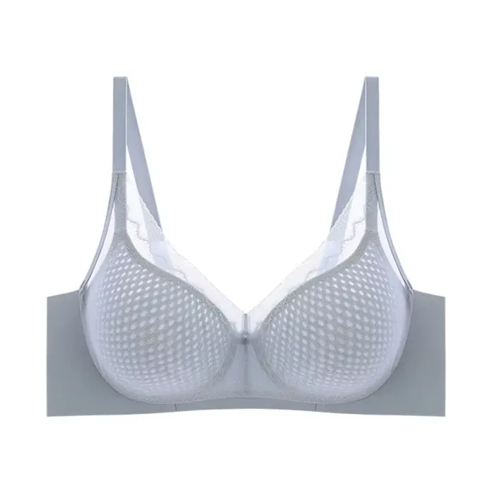 Soutien-gorge grande poitrine pour femme, soutien-gorge léger, respirant, sans couture, soutien doux
