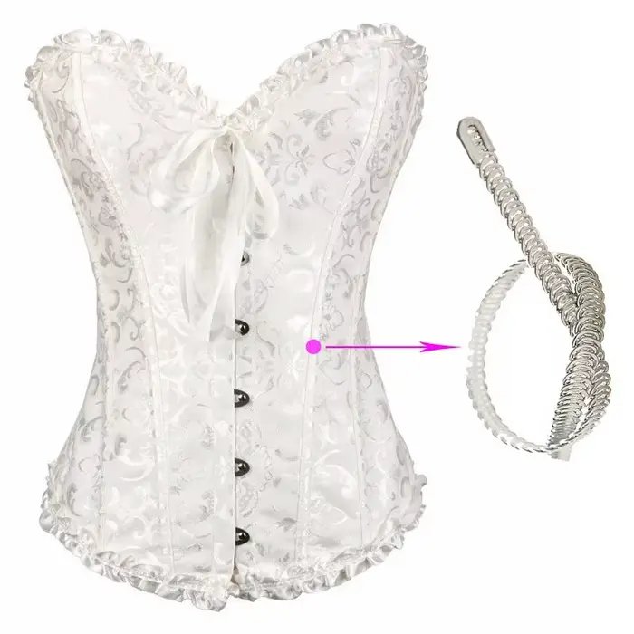 Pás korzet s tangá, bustier pre ženy, sexy spodná bielizeň šnúrky, kvetinový vzor, shapewear, vintage viktoriánskej módy, body shaper