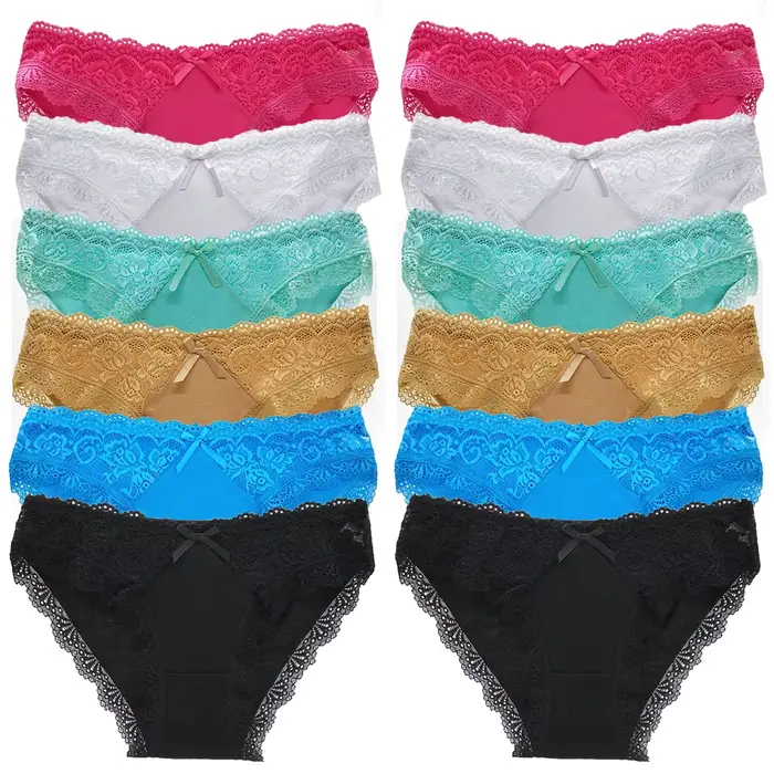 Culottes en coton pour femmes, sous-vêtements en dentelle, à la mode, short taille basse, Lingerie f