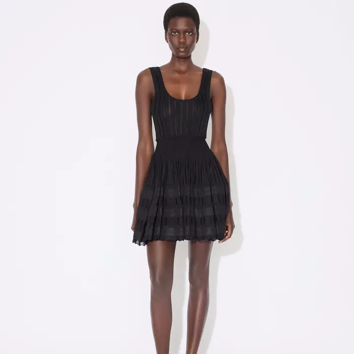 Robe élégante pour femme de marque de luxe parisienne, sexy, décontractée, pour soirée, sans manches