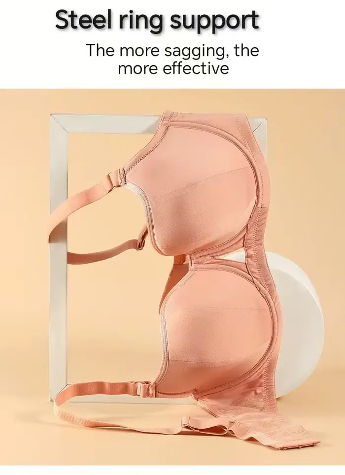 Elastanová a polyamidová podprsenka pre ženy veľkých veľkostí s minimálnym efektom, nastaviteľné popruhy, plná šálka, proti ochabnutiu, pohodlie a elegancia pre všetky príležitosti