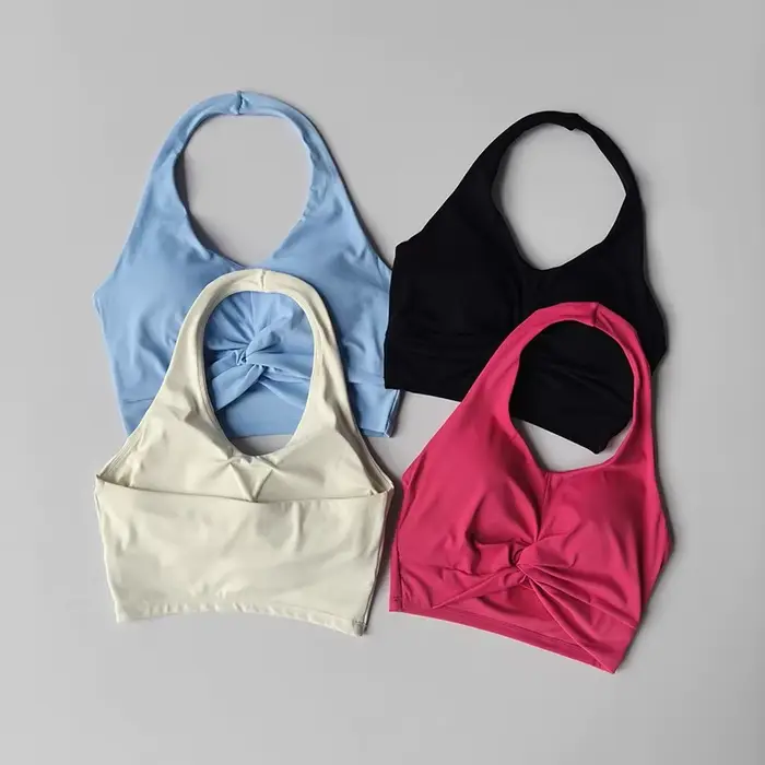 Soutien-gorge de sport respirant en nylon taille S à XL pour femmes, yoga, fitness, course à pied, élégance et confort