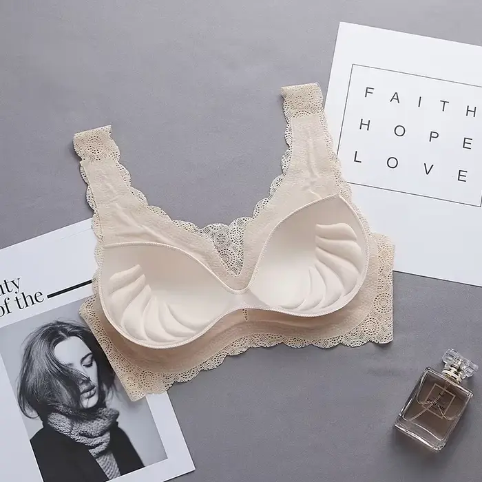 Sexy podprsenka s vankúšmi pre ženy, bezšvová podprsenka na spanie, veľká veľkosť, športové spodné prádlo, spodná bielizeň z čipky, priedušná podprsenka pre dámy