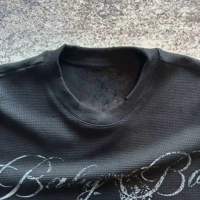 Nouvelle Arrivée 2026 – T-shirt Femme Y2K en Maille Gaufrée à Manches Longues, Imprimé Lettres Anges
