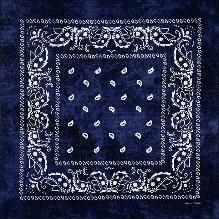 Nový dizajn kravata farbenie kešu Paisley Hip Hop 100% bavlna štvorec Bandana šál unisex čelenka darčeky pre mužov