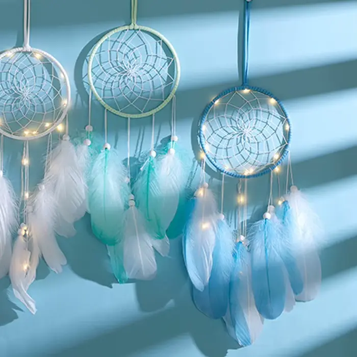 Priťahuje moderné víla perie drevo zvonkohra eolian duté dekoratívne príležitosti špeciálne izba detská izba dospelý deco dom