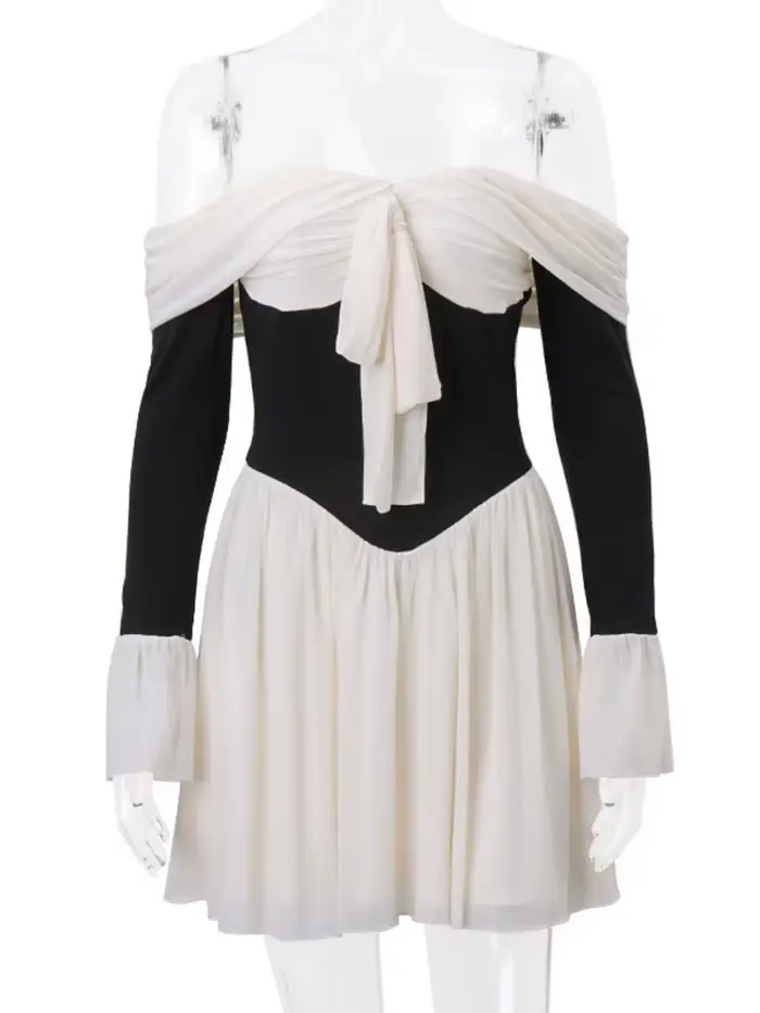 Sexy v-neck polyester a spandex mini šaty pre ženy pri zvláštnych príležitostiach