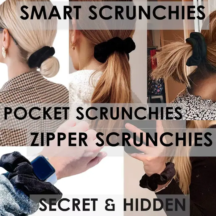 1/3/5 pièces portables ⁣ Étui de rangement pour cravates de cheveux, vue secrète cachée, chouchou po