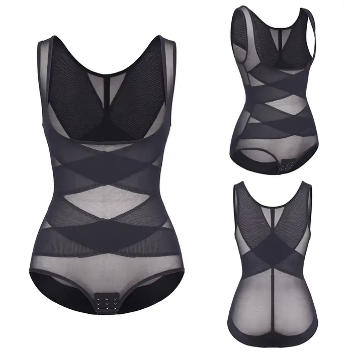 Body Shaper pour femmes contrôle du ventre Shapewear Body Faja bout à bout taille formateur ceinture
