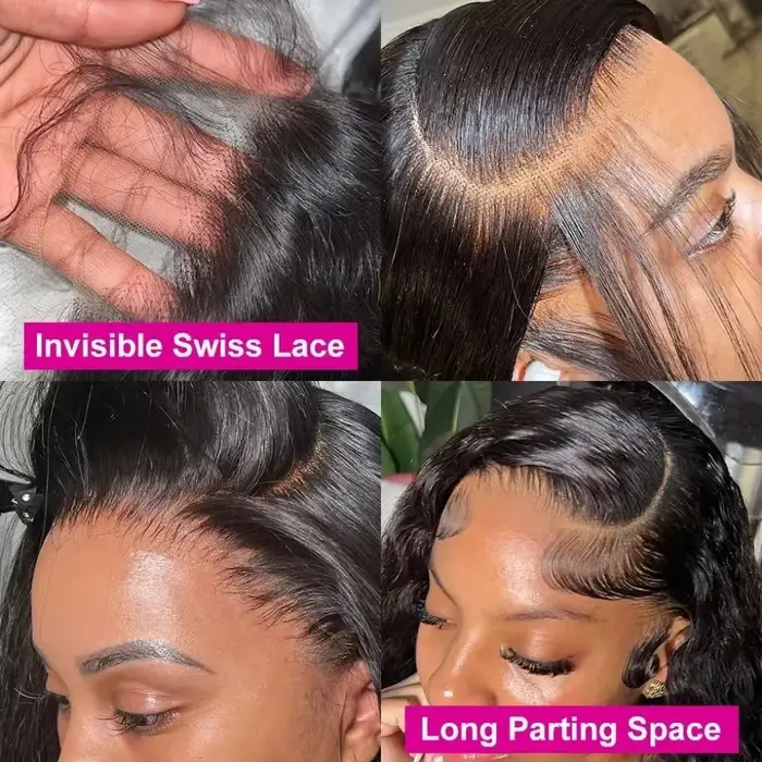 Parochňa Lace Frontal Wig Onde Corporelle 100% Cheveux Brésiliens Perruque Avant en Dentelle Pour Femme Occasions Spéciales