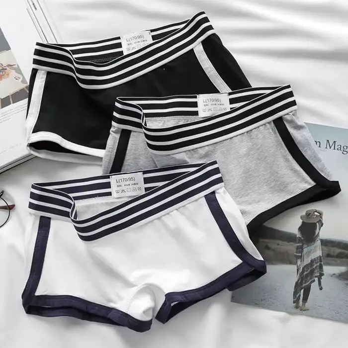 Culottes boxer boyshort taille basse pour femmes confortables et respirantes culottes sous-vetements sportifs coton elasthanne occasions spéciales ```