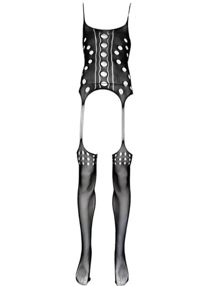 Body sexy en maille Muscle Man, style nuisette uniforme, sans épaules dénudées, pour homme, lingerie