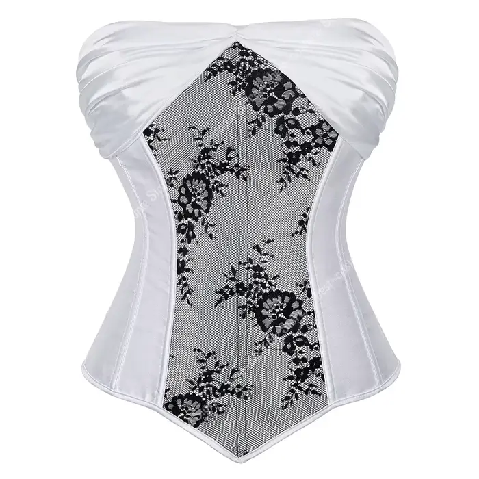 Sexy saténový korzet pre ženy, vintage, gotický a večerný bustier, viac veľkostí a farieb, štýlový spodná bielizeň pre špeciálne príležitosti