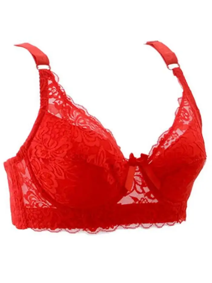 Dámske jemné čipky kostice podprsenka, sexy štýl, trojštvrťový pohár, nastaviteľné popruhy, späť uzavretie, polyesterová čipka, štýlové dámske spodná bielizeň pre rôzne príležitosti