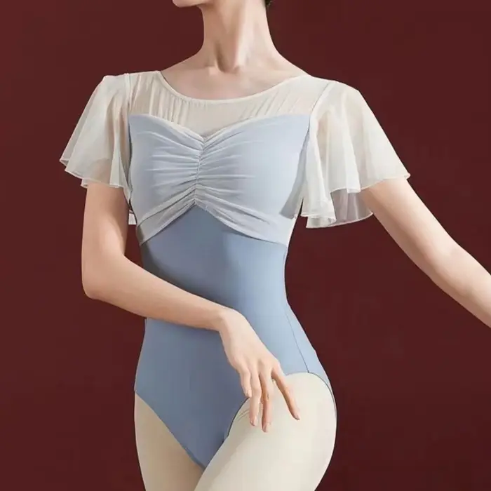 Femmes Sexy dentelle body barboteuse combinaison haut Ballet justaucorps adulte maillot de bain pour
