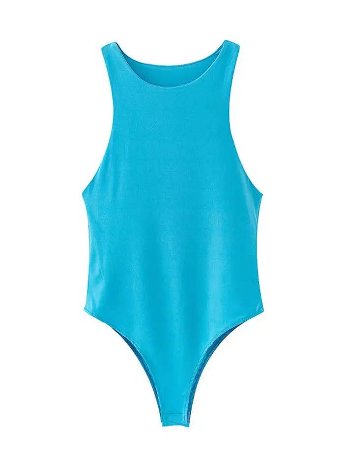Letné pevné sexy body ženy žena 8 farba zelená štíhle telo ležérne elegantné dáma klub krátke combishorts žena